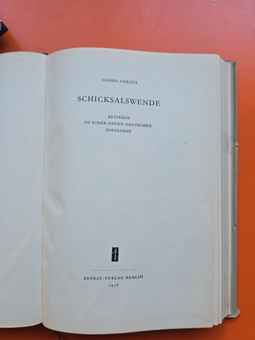 Schicksalswende - Georg Luk&aacute;cs