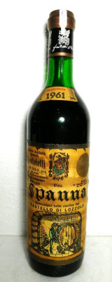 n. 58 -vin ROSU SPANNA, CASTELLO DI LOZZOLO. , cl 72 gr 13 recoltare 1961 foto