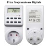 Priza Programabila Digitala DIG-10 Interior 230V 16A 3500W Timer Electronic Minutabil