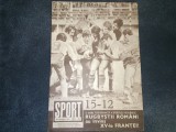 REVISTA SPORT NR 11 1976 PREZENTARE ECHIPA CORVINUL