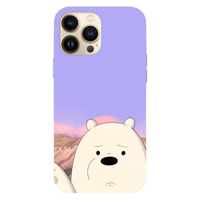 Husa compatibila cu Apple iPhone 15 Plus model Ice panda We Bare Bears, Silicon, TPU, Viceversa foto
