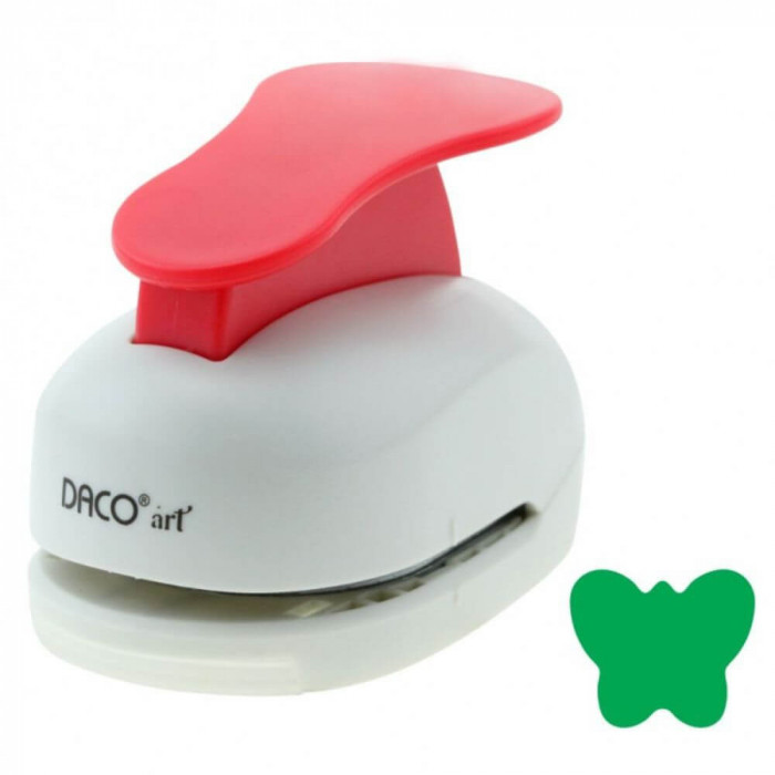 Perforator DACO Hobby, Model Fluture, Plastic/Metal, Perforare 5 cm, Multicolor, Perforator Lucru Manual, Perforator Fluture, Perforator Activitati Cr