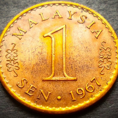 Moneda 1 SEN - MALAEZIA, anul 1967 * cod 3321 A