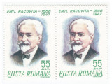 Romania, LP 676/1968, Centenarul nasterii lui Emil Racovita, pereche, MNH, Nestampilat