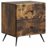 vidaXL Dulap de noapte cu sertar Stejar fumuriu 43 x 34,5 x 47,5 cm 895455