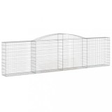Cumpara ieftin Cos gabion arcuit 400x30x100/120 cm fier galvanizat