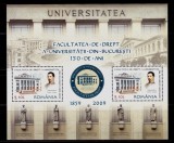 Cumpara ieftin RO 2009 ,LP 1851a,&quot;Facultatea de Drept U.B.-150 ani &quot; ,colita 455 ,MNH, Istorie, Nestampilat