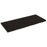Cumpara ieftin Blat de masă maro 140x60x(2-4) cm, lemn masiv stejar tratat