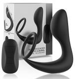 Cumpara ieftin Vibrator Anal cu Telecomanda, 10 Moduri de Vibratie, 3 Niveluri de Intensitate, Inel pentru Penis, Silicon Medical, Fara BPA, Rezistent la Apa IPX6, U