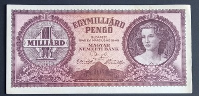 Ungaria, 1 Milliard Pengo 1946. foto