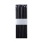 Set 4 lumanari, flippy, pentru suport de masa, fara miros si fum, din parafina, 2.2 x 25 cm, negru