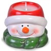 Lum&acirc;nare Decorativă Ceramică, Om de Zăpadă, 8x6x6 cm, Multicolor, Oem