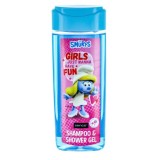Gel de Dus si Sampon pentru Copii, Sence, The Smurfs, Strumfii, Curata si Hidrateaza Delicat Pielea,
