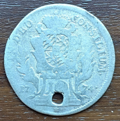 Moneda Bavaria - 10 Kreuzer 1774 - Argint foto