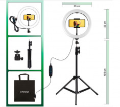 Vlogger Kit Patona cu Ring light telecomanda si trepied-4293 foto