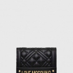 Love Moschino portofel femei, culoarea negru