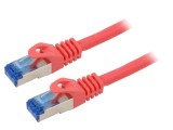Cabluri Patch S/FTP 6a CCA LSZH Roșu 5m 26AWG