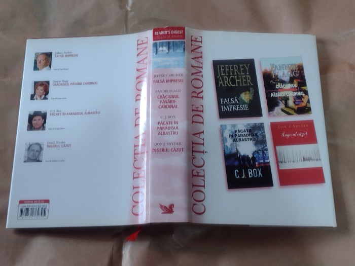 COLECTIA DE ROMANE READER&#039;S DIGEST 4 ROMANE ~ JEFFREY ARCHER+FANNIE FLAGG+....