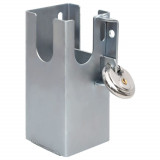 VidaXL Dispozitiv blocare c&acirc;rlig remorcă argintiu 11x11x23,5 cm oțel