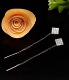 Cercei Din Argint Long Square ARG366, Argintboutique