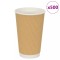 vidaXL Cești de cafea din h&acirc;rtie 500 buc 16 oz 400 ml roșu și negru 4102801