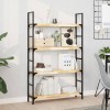 VidaXL Rafturi suspendate 2 buc. 80x20x4 cm lemn masiv acacia netratat