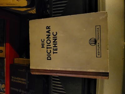 Mic dicționar tehnic vintage foto