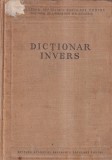 Dictionar invers Editura Academiei, 1957, 771 pagini, Dimensiune 16x24 cm, Limba Romana, Coperta Cartonata