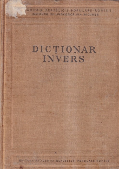 Dictionar invers
