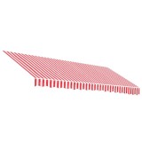 Cumpara ieftin Panza de rezerva copertina, rosu si alb, 400x350 cm, poliester