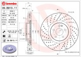 BREMBO 09.B913.11 PRIME LINE - UV Coated Disc frana