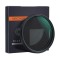 Filtru K&amp;F Concept 72mm Nano-X CPL HD Fader ND2-ND32 Waterproof Japan Optics KF01.1086 DESIGILAT