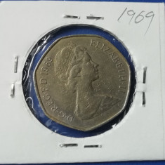 M3 C50 - Moneda foarte veche - Anglia - fifty pence - 1969