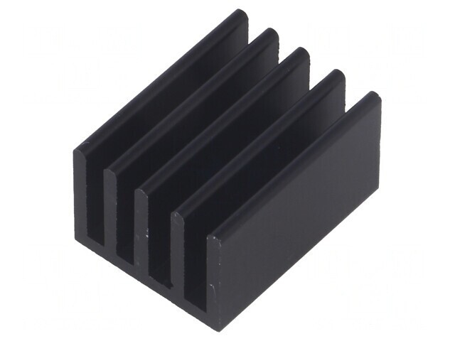 Radiator Extrudat cu Aripioare Negru 25x19x14mm