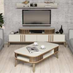 Mobilier living, Hommy Craft, Eylul, pal melaminat, crem