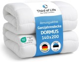 Cumpara ieftin Pilota pentru tot anul, Third of Life Dormus, 270 g/m2, Oeko-Tex, Respirabila, 140x200 cm, Alba