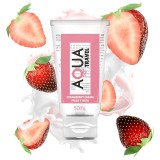 Lubrifiant pe baza de apa Aqua Travel cu aroma de capsuni 50 ml