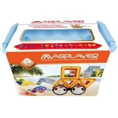 MAGPLAYER Joc de constructie magnetic - 64 piese