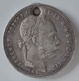 Moneda Ungaria - 1 Forint 1881 - Argint
