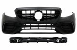 Bara Fata cu Difuzor Bara Spate si Ornamente Toba Mercedes E-Class W213 (2016-2019) E53 Design Editie Negru Performance AutoTuning