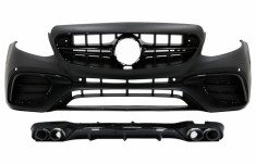Bara Fata cu Difuzor Bara Spate si Ornamente Toba Mercedes E-Class W213 (2016-2019) E53 Design Editie Negru Performance AutoTuning foto