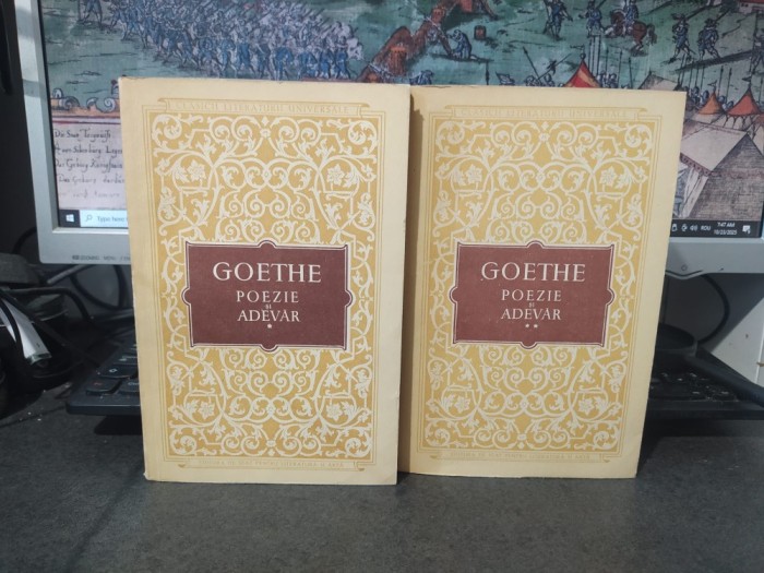 Goethe, Poezie și adevăr, vol. 1-2, Clasicii literaturii universale, ESPLA, București 1953, 079