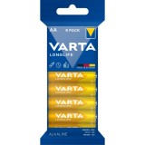 Baterie Varta Longlife 4106, AA / LR6, 1.5V, alcalina, 8 buc