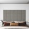 vidaXL Panouri de perete 12 buc. gri deschis 30x30 cm catifea 1,08 m&sup2; 343807