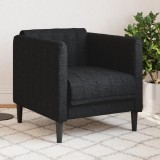 Fotoliu Gossi Negru Textil, Confortabil si Modern, Living/Birou 69x76.5x74.5 cm