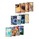 Set 3x Caiet special A5, 24 file, Biologie Geografie Muzica, colturi rotunjite, 70-80g mp