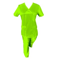 Costum Medical Pe Stil, Verde Lime, Model Classic - M, M