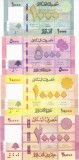 Bancnota Liban 1.000, 5.000, 10.000 si 20.000 Livre 2016-21 - P90-93 UNC