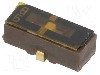 Intrerupator glisant, 3 pozitii, SPDT, ON-OFF-ON, Nidec Copal Electronics - CJS-1201A
