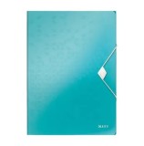 Cumpara ieftin Mapa Leitz WOW, A4, inchidere cu elastic, pp, 150 coli, turcoaz